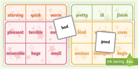 Synonym Bingo Teaching Resources .